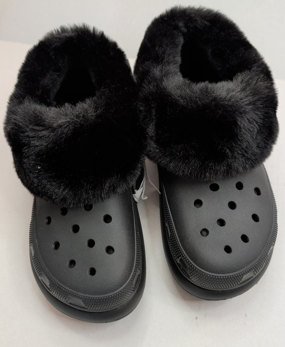 New CROCS Women's CLASSIC FUREVER CRUSH Black 208446-001 US W 11 M 9